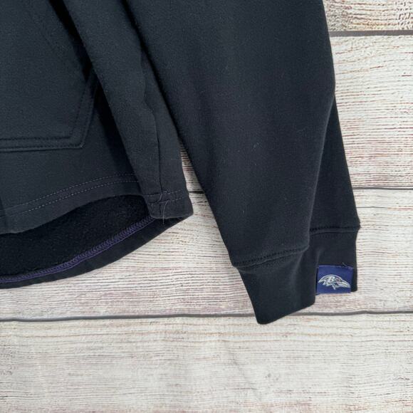 NFL Team Apparel Baltimore Ravens 1996 MCMXCVI Hoodie Mens Medium Black - Picture 6 of 13
